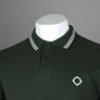 Ma.Strum Double Tipped SS Polo Shirt Oil Slick Green