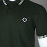 Ma.Strum Double Tipped SS Polo Shirt Oil Slick Green
