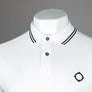 Ma.Strum Double Tipped SS Polo Shirt Optic White