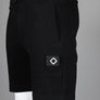 Ma.Strum Edge Pocket Sweat Shorts Jet Black