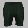 Ma.Strum Edge Pocket Sweat Shorts Oil Slick Green