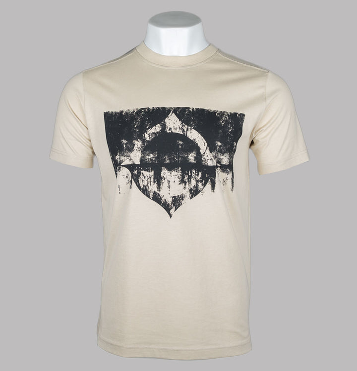 Ma.Strum Grunge Logo T-Shirt Ash