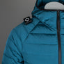 Ma.Strum Hooded Down Jacket Storm Blue