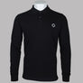 Ma.Strum LS Pique Polo Shirt Jet Black