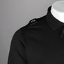 Ma.Strum LS Zip Polo Shirt Jet Black