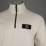 Ma.Strum Neo Quarter Zip Sweatshirt Burnt Cream