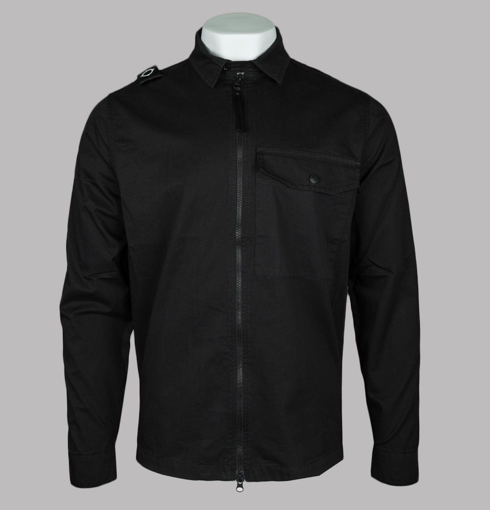 Ma.Strum PD Full Zip Overshirt Jet Black – Bronx Clothing