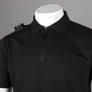 Ma.Strum SS Zip Polo Shirt Jet Black