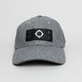 Ma.Strum Wool Badge Cap Battleship Grey