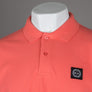 Marshall Artist Embroidered Siren Polo Shirt Coral