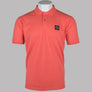 Marshall Artist Embroidered Siren Polo Shirt Coral
