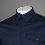 Marshall Artist Gaberdine Zip Overshirt Navy