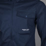 Marshall Artist Gaberdine Zip Overshirt Navy