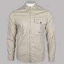 Marshall Artist Gaberdine Zip Overshirt Stone