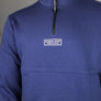 Marshall Artist Siren Box Logo 1/4 Zip Sweatshirt Monarch Blue