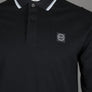 Marshall Artist Siren LS Tipped Polo Shirt Black
