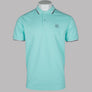 Marshall Artist Tipped Polo Shirt Aqua