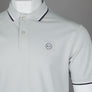 Marshall Artist Tipped Polo Shirt Dove Grey