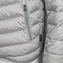 Napapijri Aerons Colour Block Hooded Quilted Jacket Grey Ghost