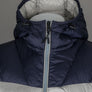 Napapijri Aerons Colour Block Hooded Quilted Jacket Grey Ghost