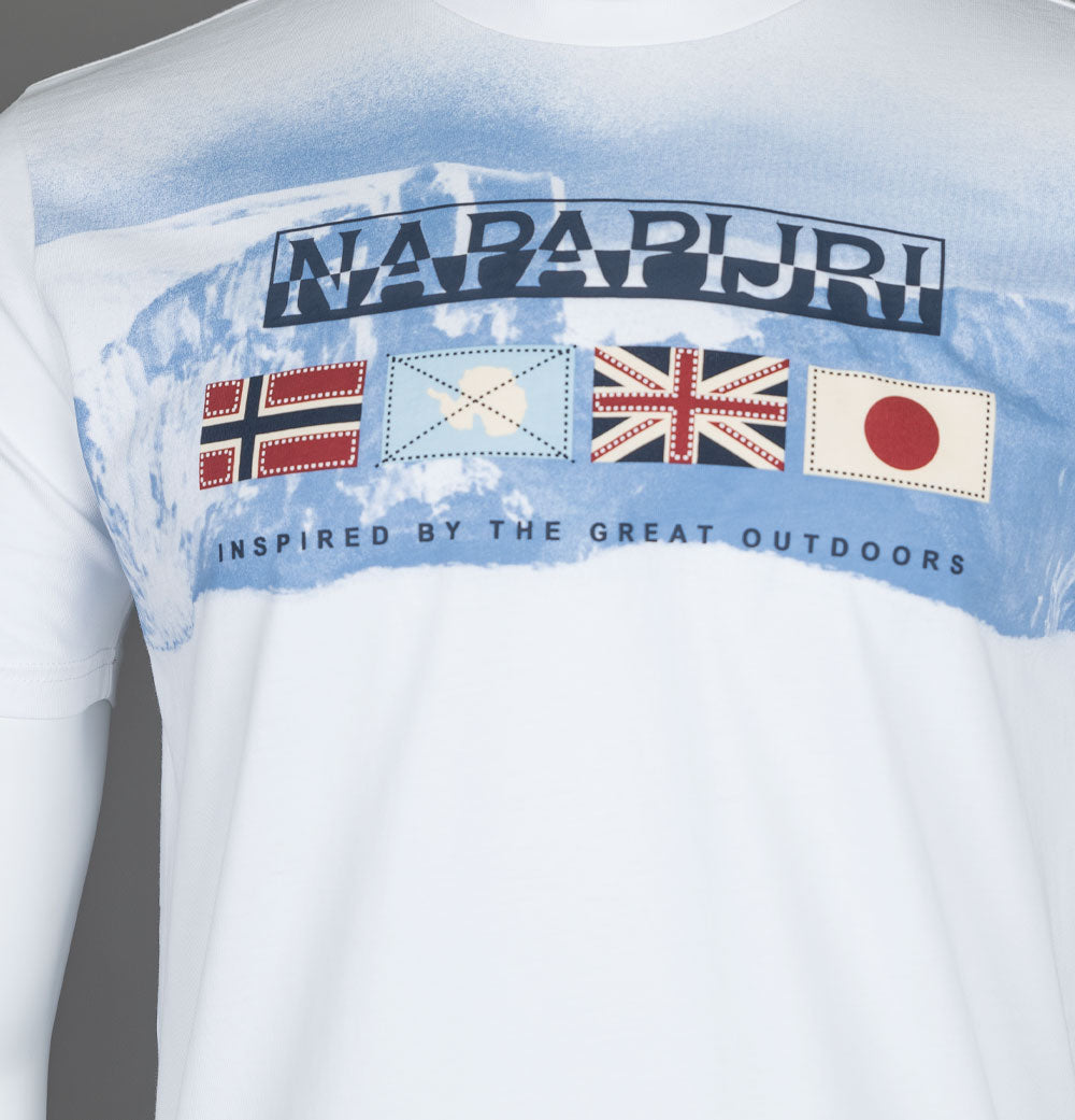 送料込★NAPAPIJRI★半袖Tシャツ S-Gorfou Tシャツ Napapijri Gorfou T-Shirt Bright White – Bronx Clothing