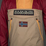 Napapijri Rainforest Ripstop Anorak Jacket Beige/Red/Orange