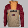 Napapijri Rainforest Ripstop Anorak Jacket Beige/Red/Orange