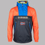 Napapijri Rainforest Ripstop Anorak Jacket Black/Orange/Blue