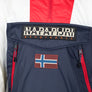 Napapijri Rainforest Ripstop Anorak Jacket Navy/White/Red