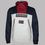 Napapijri Rainforest Ripstop Anorak Jacket White/Navy/Red