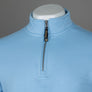 Patrick Harlem 1/4 Zip Sweatshirt Sky Blue