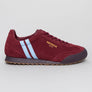 Patrick Rio Trainers Burgundy/Sky Blue