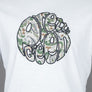 Pretty Green Aquarelle Paisley Applique Logo T-Shirt White