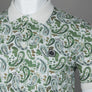 Pretty Green Aquarelle Paisley Polo Shirt Stone