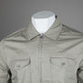 Pretty Green Armstrong Zip Overshirt Khaki
