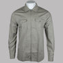 Pretty Green Armstrong Zip Overshirt Khaki