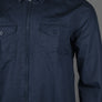 Pretty Green Armstrong Zip Overshirt Navy
