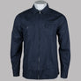 Pretty Green Armstrong Zip Overshirt Navy