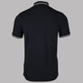 Pretty Green Barton Polo Shirt Black/Blue/Pink