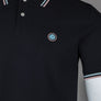 Pretty Green Barton Polo Shirt Black/Blue/Pink