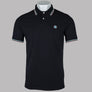 Pretty Green Barton Polo Shirt Black/Blue/Pink