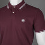 Pretty Green Barton Polo Shirt Burgundy
