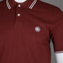 Pretty Green Barton Polo Shirt Dark Burgundy