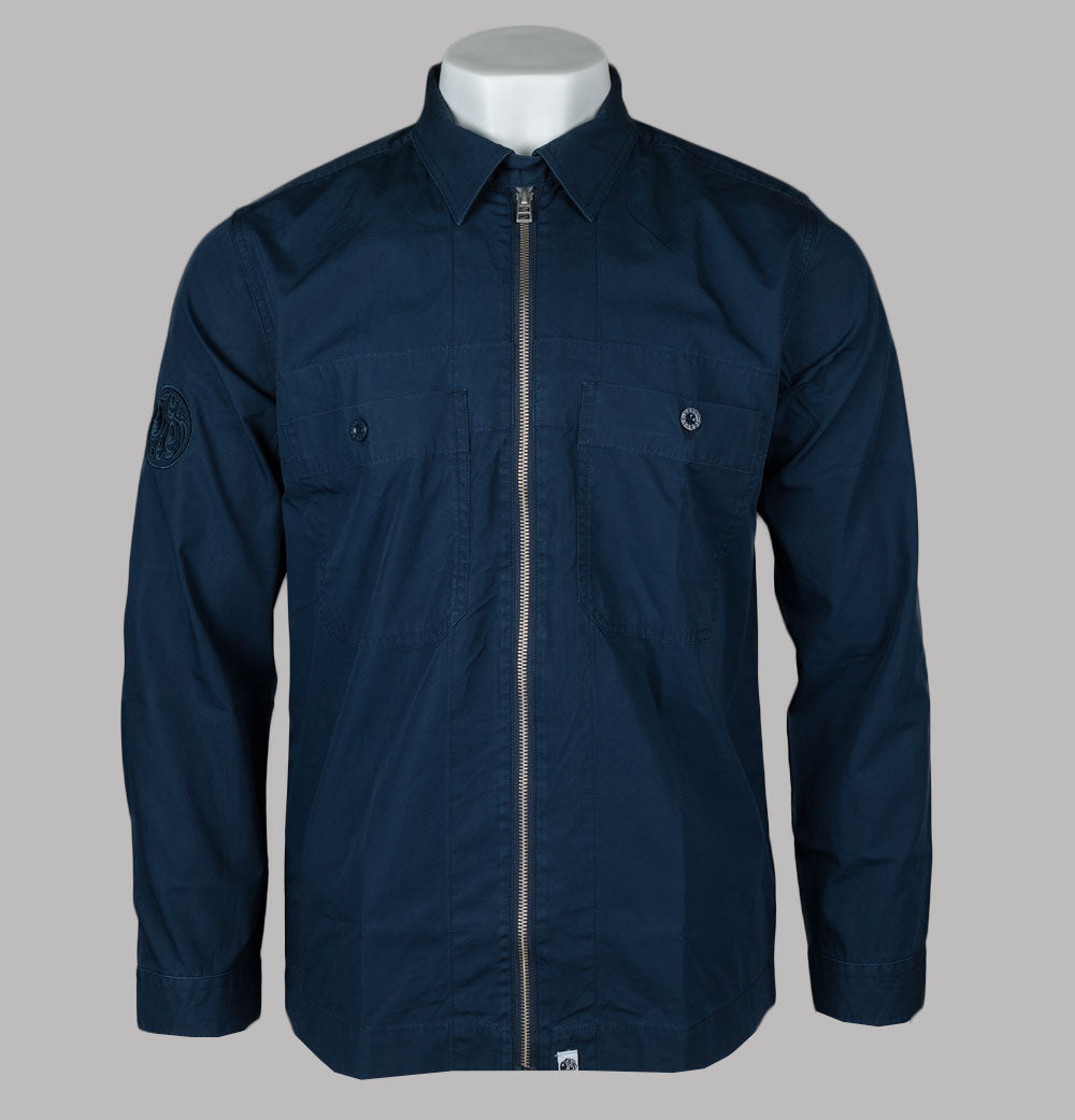 Pretty Green Boston Overshirt Navy – Bronx Clothing