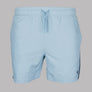 Pretty Green Eclipse Paisley Tape Swim Shorts Light Blue