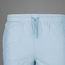 Pretty Green Eclipse Paisley Tape Swim Shorts Light Blue