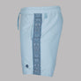 Pretty Green Eclipse Paisley Tape Swim Shorts Light Blue