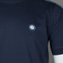 Pretty Green Eclipse Paisley Tape T-Shirt Navy