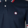 Pretty Green Eclipse Tape Polo Shirt Navy