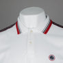 Pretty Green Eclipse Tape Polo Shirt White